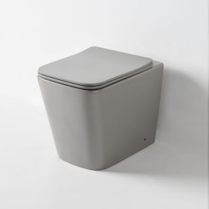Inodoro Corto Rett Matte Light Grey