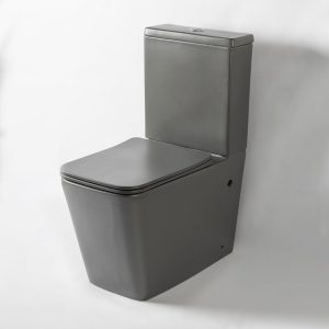 Inodoro Largo Rett Matte Dark Grey