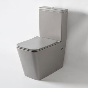 Inodoro Largo Rett Matte Light Grey